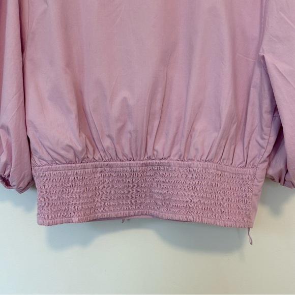 Abercrombie & Fitch Tie Front Puff Sleeves Cropped Top , sz : medium - Picture 4 of 11